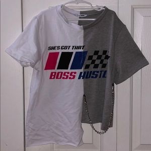 Tee shirt with chain